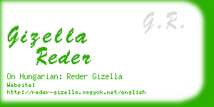 gizella reder business card